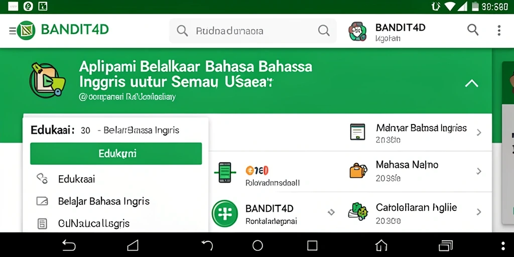 Antarmuka aplikasi BANDIT4D yang intuitif dan ramah pengguna.
