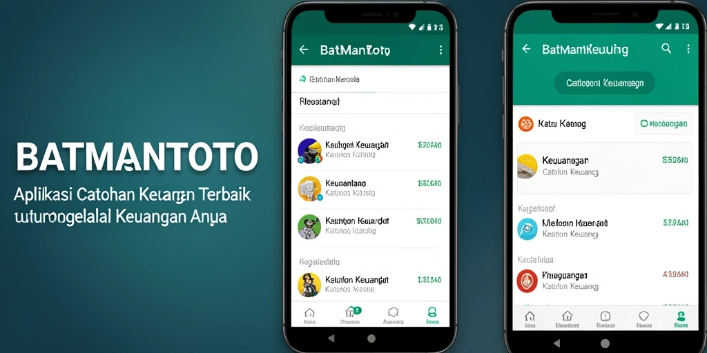 Tampilan antarmuka aplikasi Catatan Keuangan BATMANTOTO yang menarik dan fungsional.