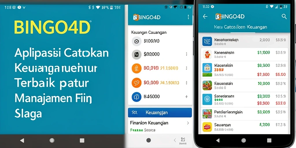 Tampilan antarmuka aplikasi BINGO4D untuk Catatan Keuangan yang user-friendly.