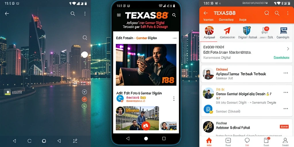 Tampilan utama TEXAS88 dengan berbagai fitur gambar digital.