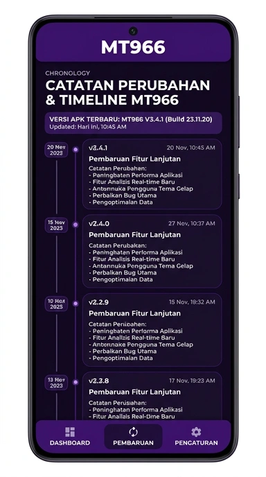 Riwayat Versi mt966 untuk Pengguna Android